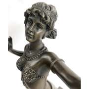 Young Woman Bronze Sculpture