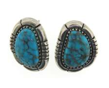 Sterling Silver Mary Marie Signed Turquoise earrings