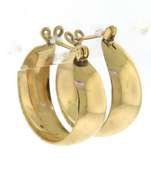 Popular Yellow Gold Hoop Earrings