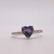 14kt Gold, Amethyst, & Diamond Cocktail Ring
