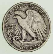 1920-D Walking Liberty Silver Half Dollar - Circulated