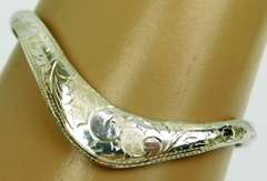 Vintage Engraved Sterling Silver Cuff Bracelet