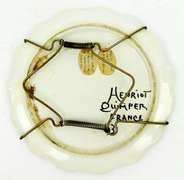 Vintage French Quimper Plate Wall Plaque