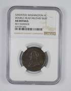 AU Details (Undated) Washington Post-Colonial Cent - Graded NGC