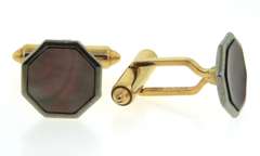 Costume 3 Pairs of GF Cufflinks, Tie Clip and Chain