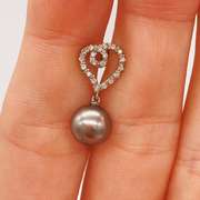 14kt Gold, Pearl, & Diamond Earrings