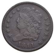 1811 Classic Head Half Cent