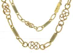 Sepctacular Spiral and Filagree Station Necklace