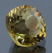 Captivating 4.19ct concave cushion burnished gold Citrine