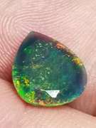 Full cover! Fairy fire! 1.38ct black Opal