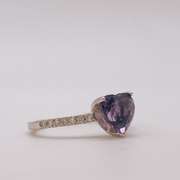 14kt Gold, Amethyst, & Diamond Cocktail Ring