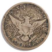 1908 D Barber Half