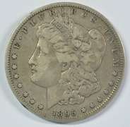 Ultra key date 1895-S Morgan Silver Dollar in VF/XF