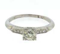 Sparkling Platinum Diamond Engagement Ring