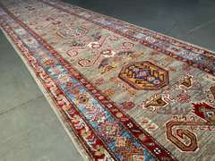STUNNING FINE KAZAK  RUNNER 3'X19'.3"