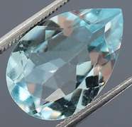Gorgeous 5.84ct pear cut Swiss blue Topaz