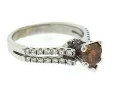 Majestic 18kt White Gold Heart Shaped Diamond Engagement Ring