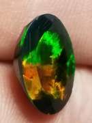 Unbelievable! 2.75ct multicolor Welo Black Opal