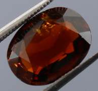 Pendant cut 3.21ct rare Amber Spinel