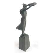 Roman Lady Holding out Crown Bronze Sculpture