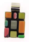 Sterling Silver Mexico Multi Gemstone Pendant