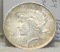 1924 Peace Dol  near Uncirculated