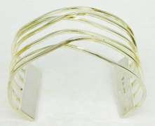 Silpada Wide Free-Form Openwork Sterling Cuff Bracelet