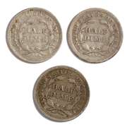 1853 Arrows 1854 Arrows & 1857 Seated Half Dimes