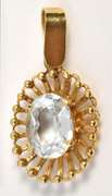 Cute 18k Aquamarine Pendant