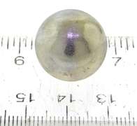 Charming 18kt White Gold Brushed Dome Earrings