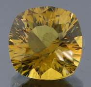 Hypnotizing 5.92ct concave cushion burnished gold Citrine