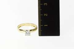 10K Yellow Gold Classic Round Travel Engagement Promise Ring
