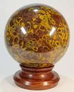 Impressive 7,800ct untreated Fruit Jasper sphere