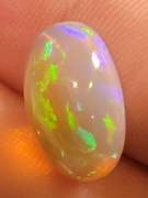 Eye catching 4.35ct block and ribbon pattern Jelly Opal