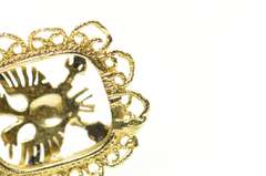 14K Yellow Gold Double Headed Eagle Russian Heraldry Pendant