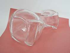 8 Inch Baccarat Serpentine Heavy Clear Crystal Bouquet Vase