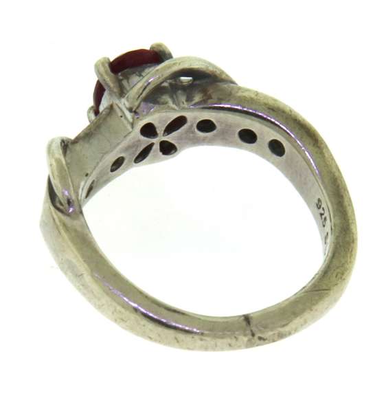 Lot of 2 Sterling Silver Cubic Zirconia Rings