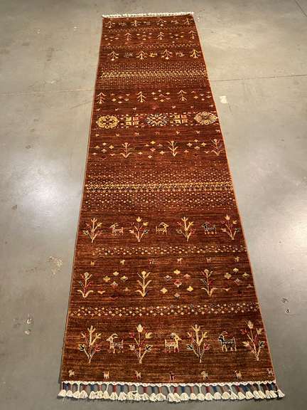 STUNNING FINE KAZAK RUNNER 2.8x9.4