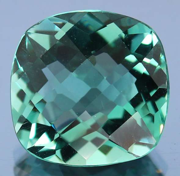 27.07ct top blue green hue created Amethyst