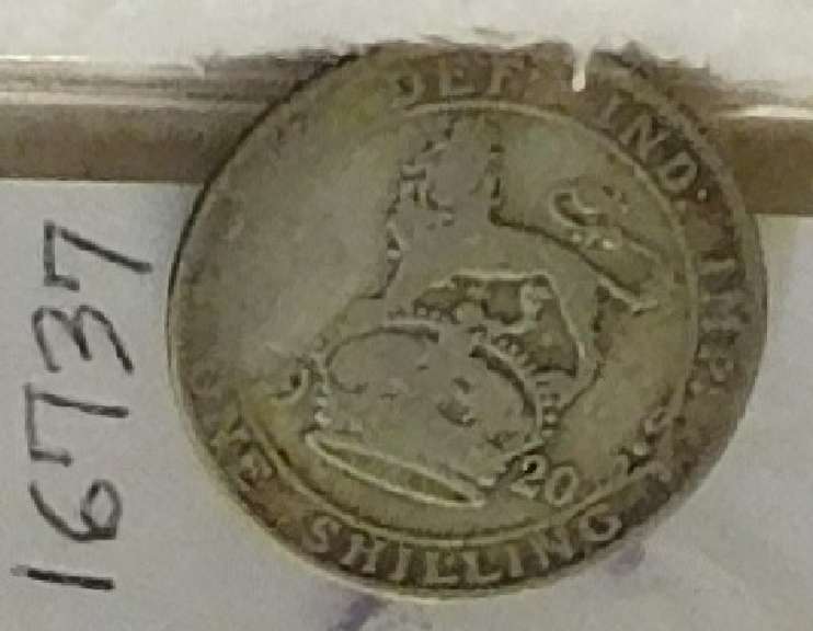 Great Brit: 1920 Sil. (500)  Shilling  George V
