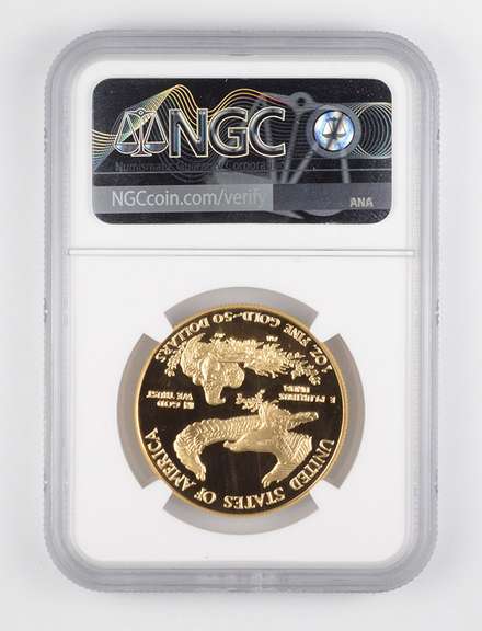PF70 UCAM 1992-W $50 American Gold Eagle 1 Oz. Fine Gold - Graded NGC