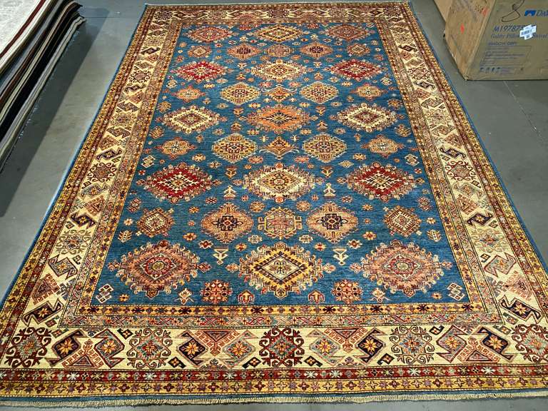 STUNNING FINE SUPER KAZAK RUG 8.7x12.2