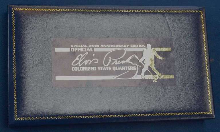 Special 25th Anniversary Edition Elvis Presley Colorized State Quarters
