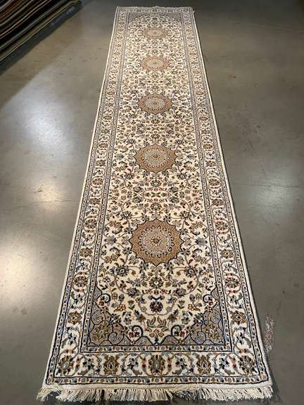 FINE SILK & WOOL KASHAN RUNNER 2.8x11.8
