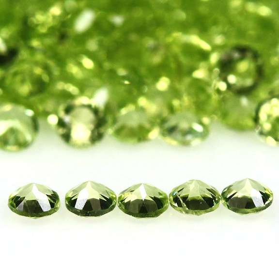Real 5.11ct untreated apple green Peridot set