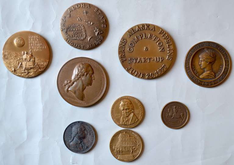 9 Assorted Bronze Medals