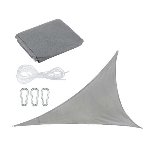 11.8x11.8x11.8 ft Sun Shade Triangle UV Block Canopy