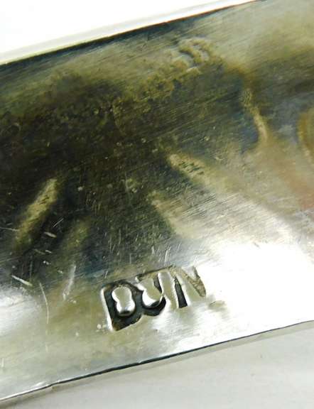 Delvin J. Nelson Navajo Sterling Gemstone Cuff