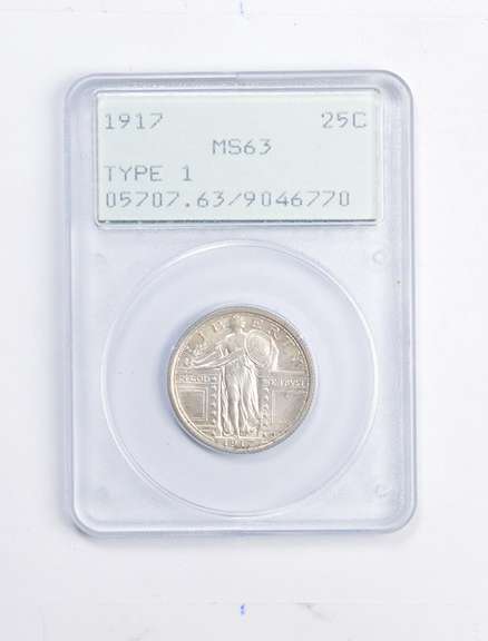 MS63 1914 Standing Liberty Quarter - Type 1 - Graded PCGS