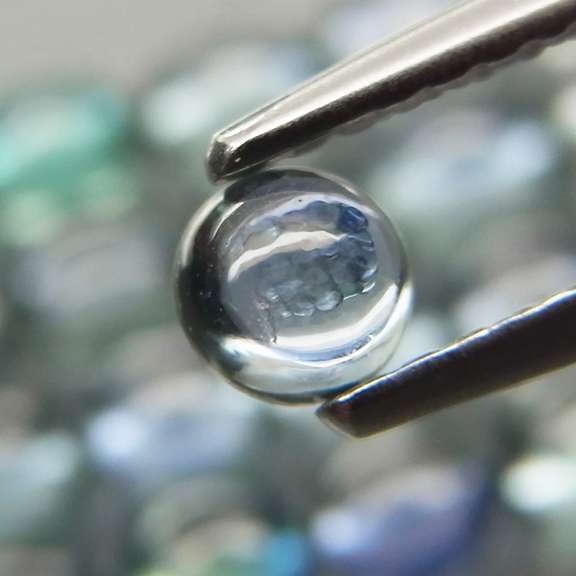 Heated only! 5.35ct Songean Sapphire set